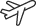 airplane icon black and white