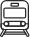 Train icon black and white