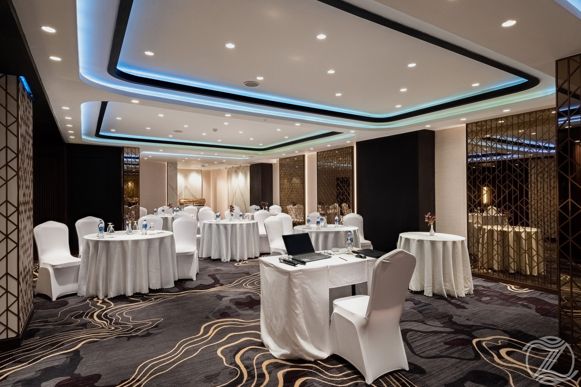 Elegant banquet hall at Zest Metropole, one of the best hotels in Colombo.
