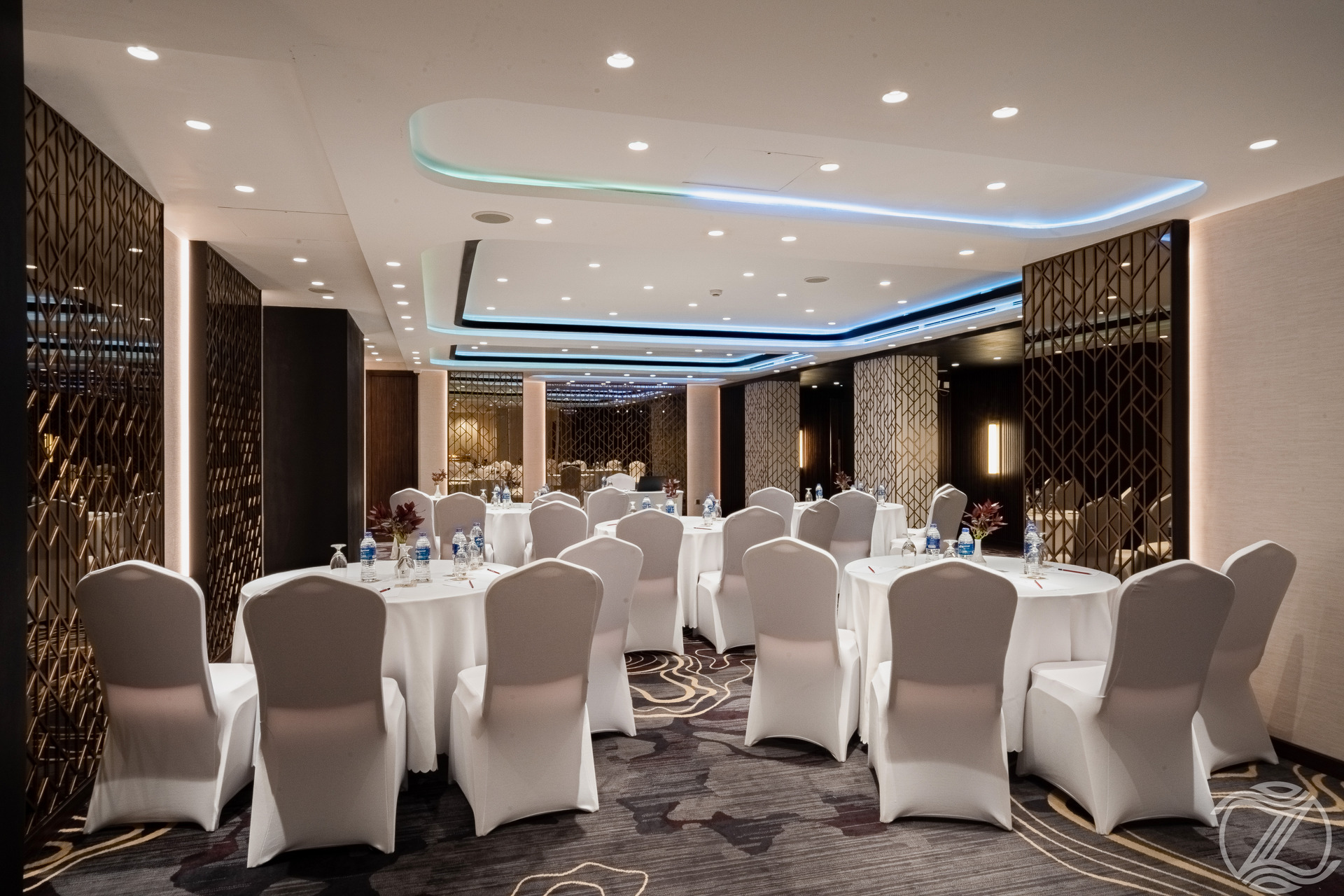 Elegant banquet hall at Zest Metropole, one of the best hotels in Colombo.