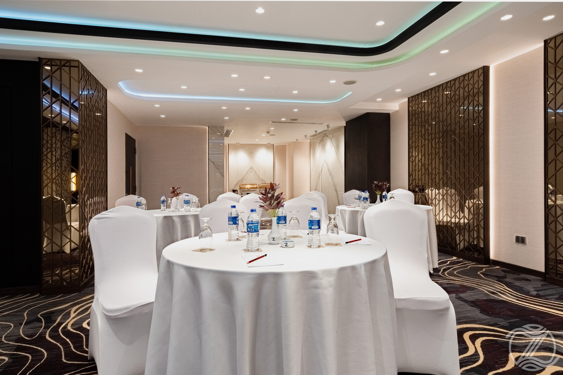 Elegant banquet hall at Zest Metropole, one of the best hotels in Colombo.