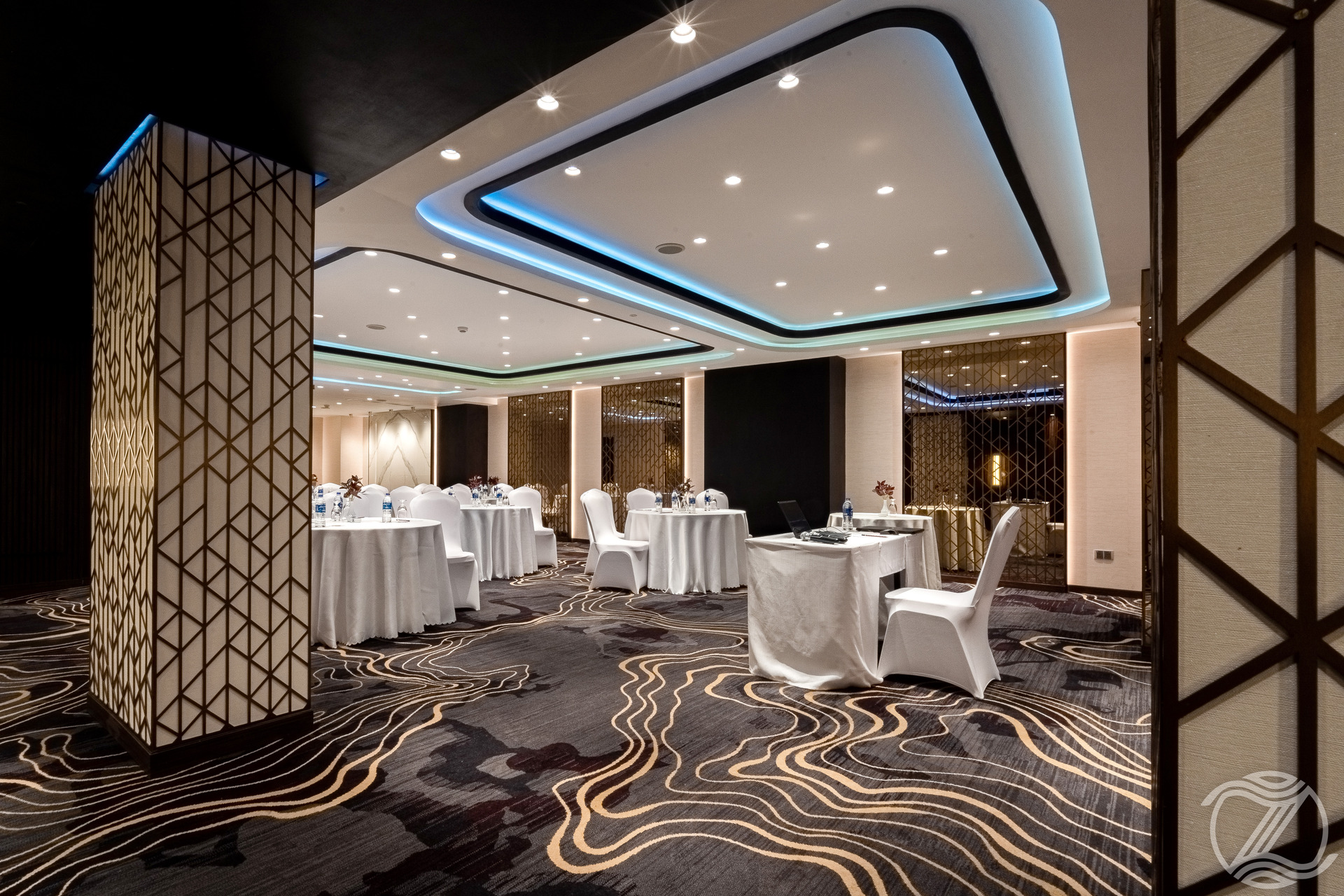 Elegant banquet hall at Zest Metropole, one of the best hotels in Colombo.