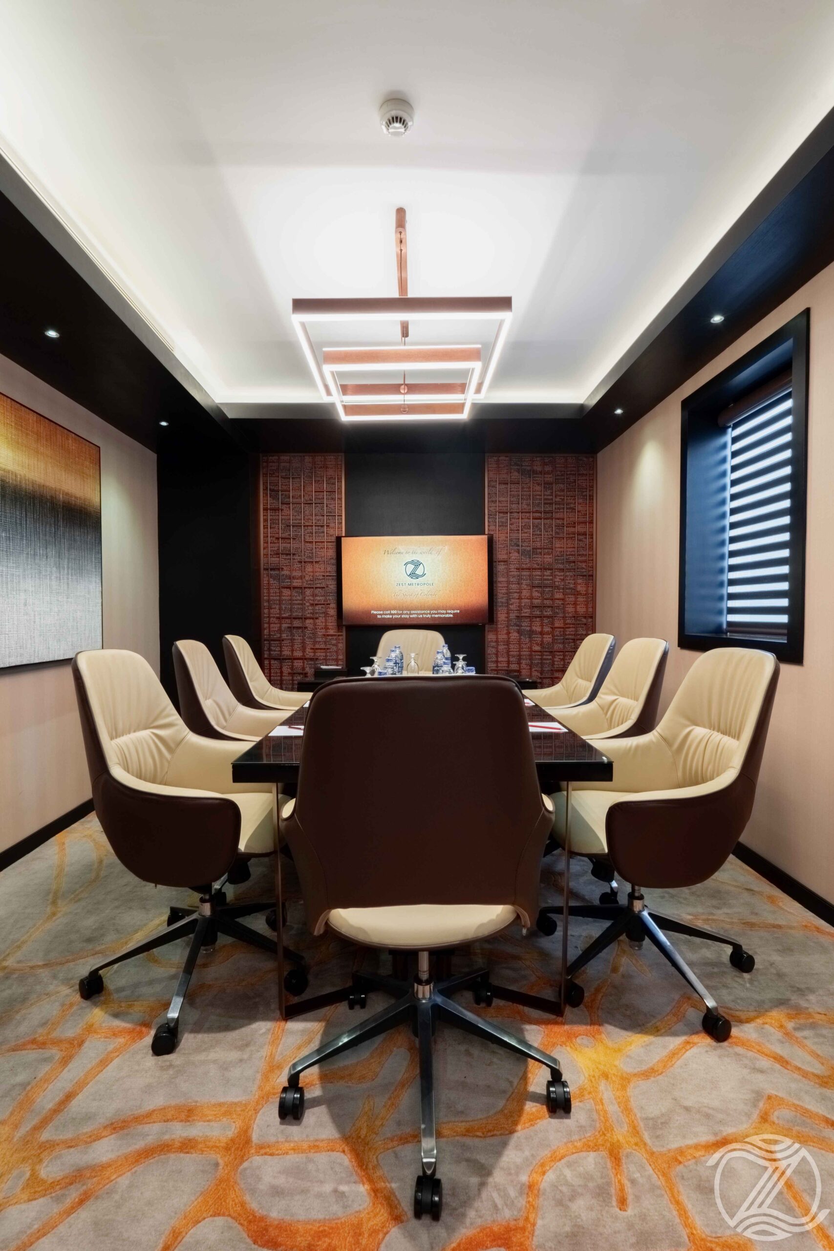 Modern conference room at Zest Metropole, one of the best hotels in Colombo.